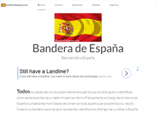 Tablet Screenshot of banderadeespana.com